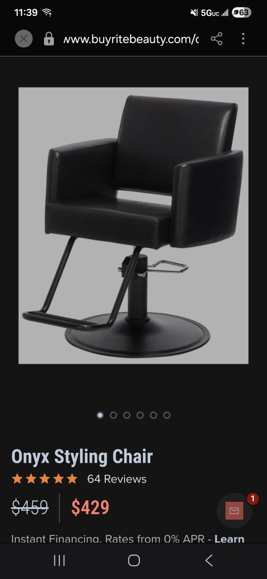 Salon / Barber Chair