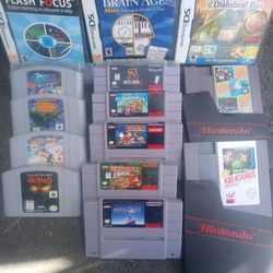 Great Classic Nintendo, NES, SNES, N64, Nintendo DS Lite Games, Mario Kart, Mystic Quest, + More
