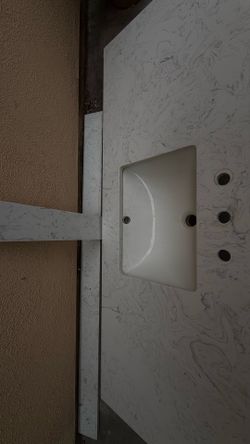 Bathroom counter top with sink
