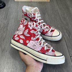 Converse Womens Chuck 70 High 568373C Red Casual Shoes Sneakers Size 7.5