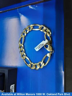 Figaro Bracelet - Yellow Gold 14k (.585) 44.6 grams 9 inch