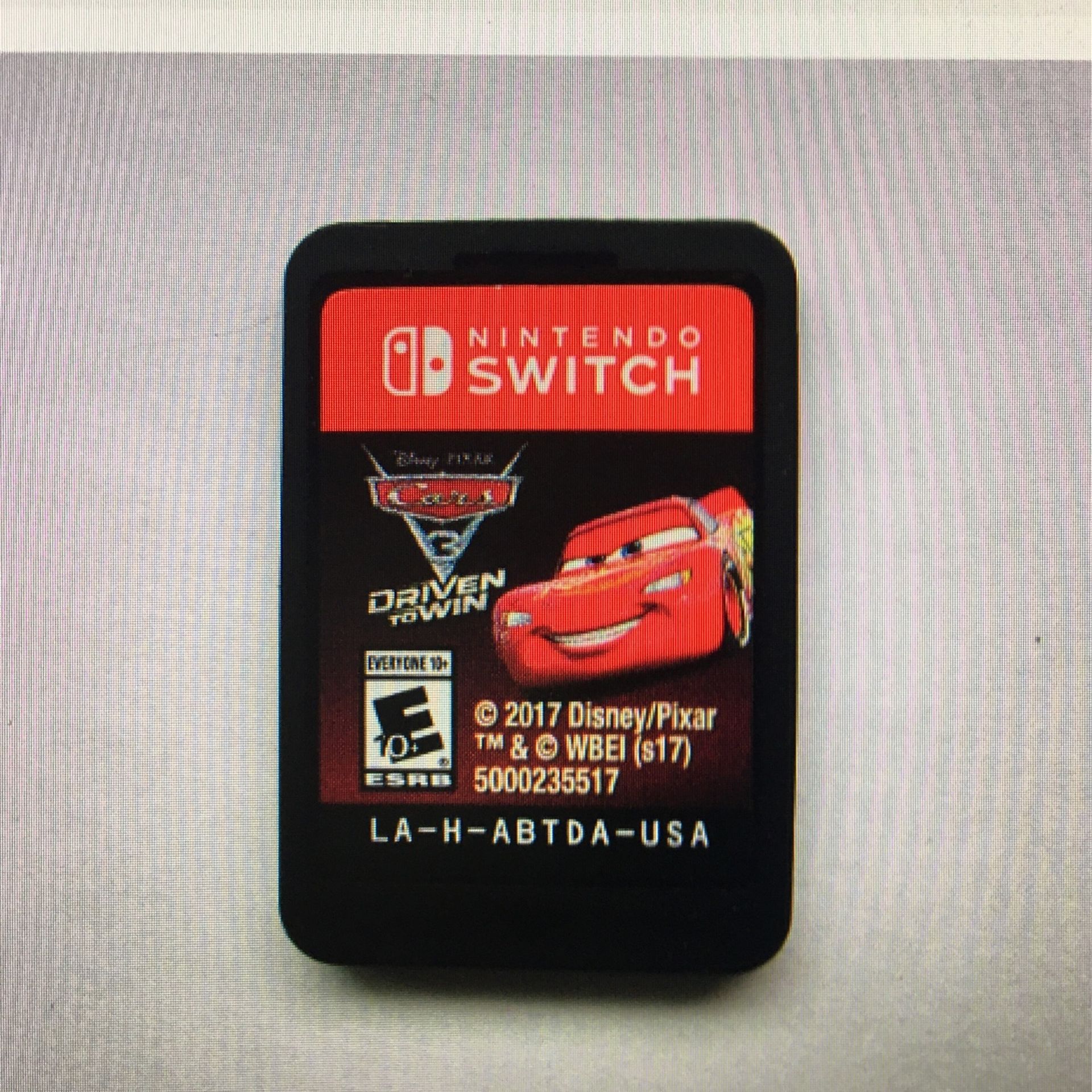 Nitendo Switch Game Car 3 Game Cartridge