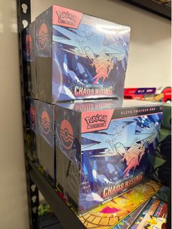 Pokémon Chaos Rising Elite Trainer Box ETB - Factory Sealed - $75 Each