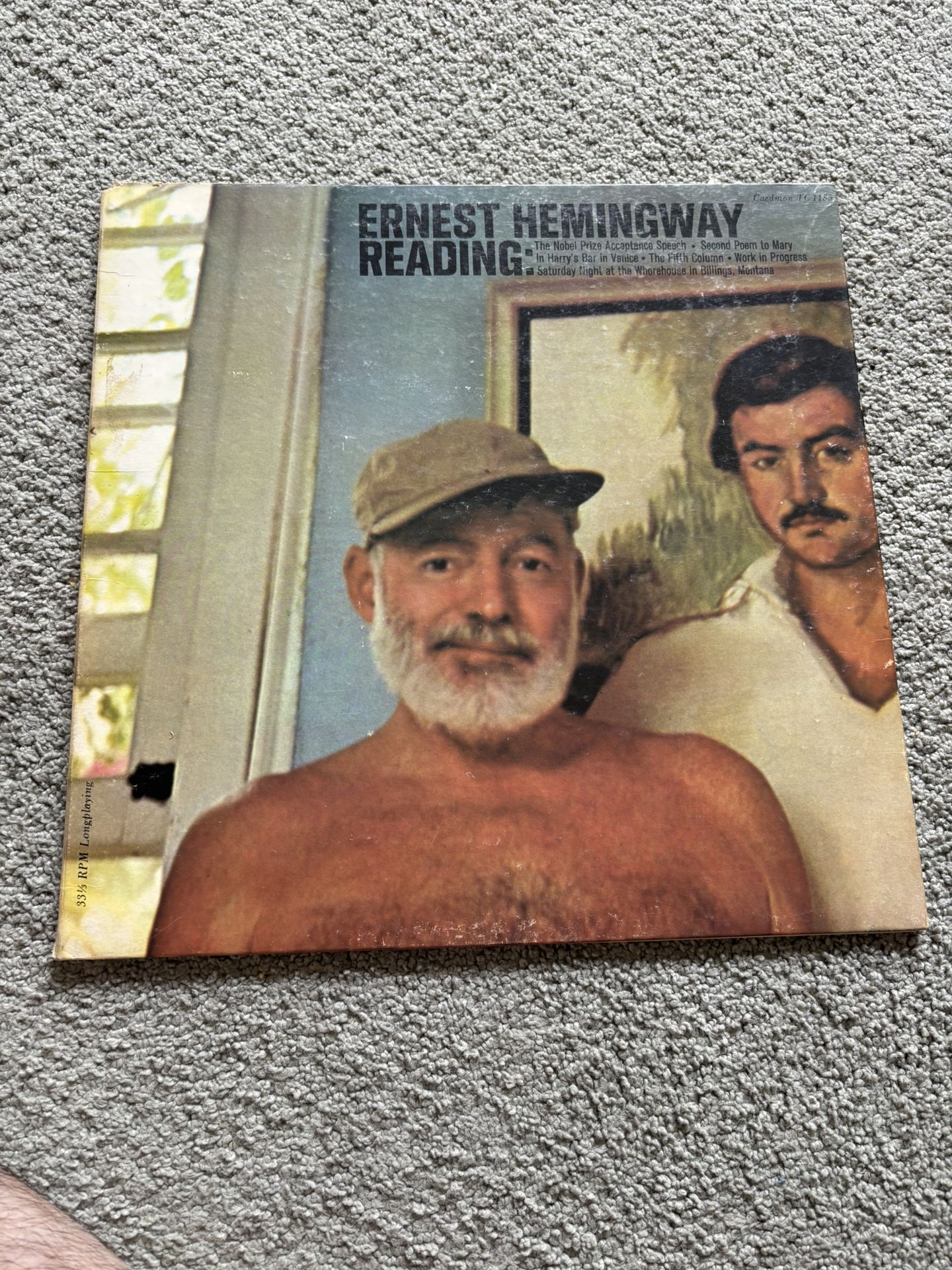 Ernest Hemingway Reading LP