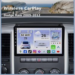 Dodge Ram 2009-2012 10.1” Car Stereo | Wireless CarPlay Android Auto GPS Camera 