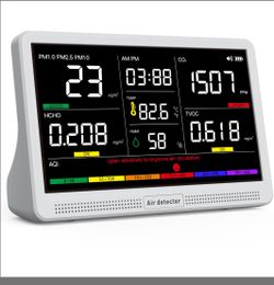 16 In 1 Air Quality Monitor Indoor 7" Display 9 AQI+7 AQI Alerts