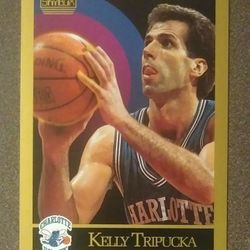 1990-91 Skybox Kelly Tripucka Charlotte Hornets #35 Basketball Card Vintage Collectible Sports NBA