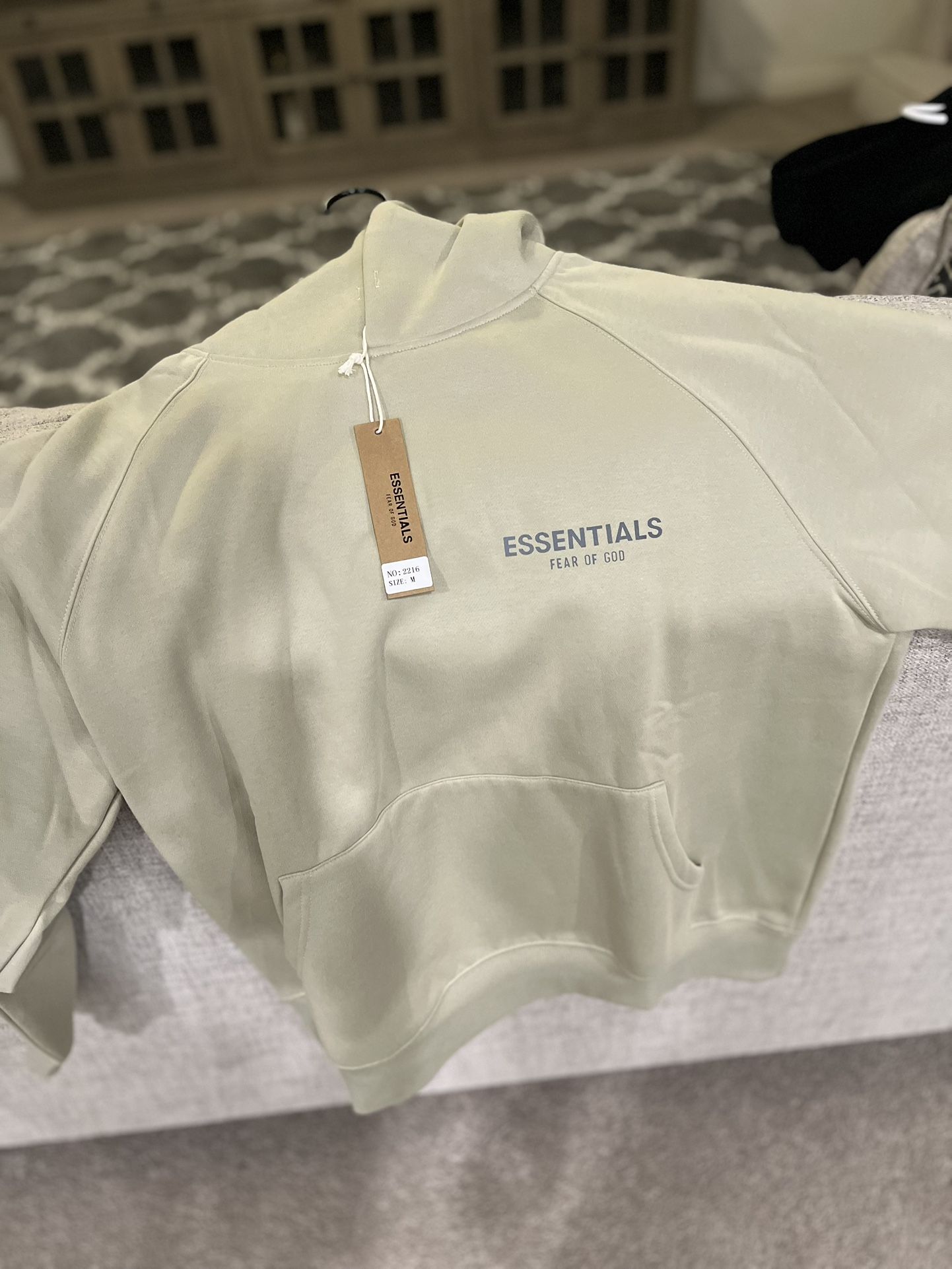 Beige Essentials Fear of God hoodie