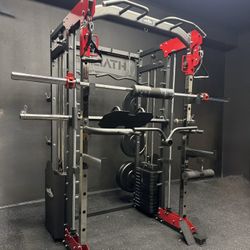 Smith Machine , Squat Rack , Bench Press , Leg Press , Pulley System Machine For Your Weights 