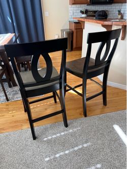 Counter height bar stools - solid wood