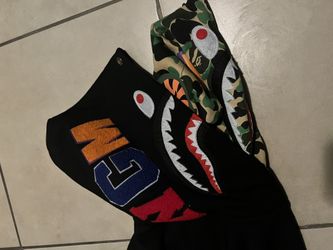 Double Sided Shark Full Zip Up Hoodie