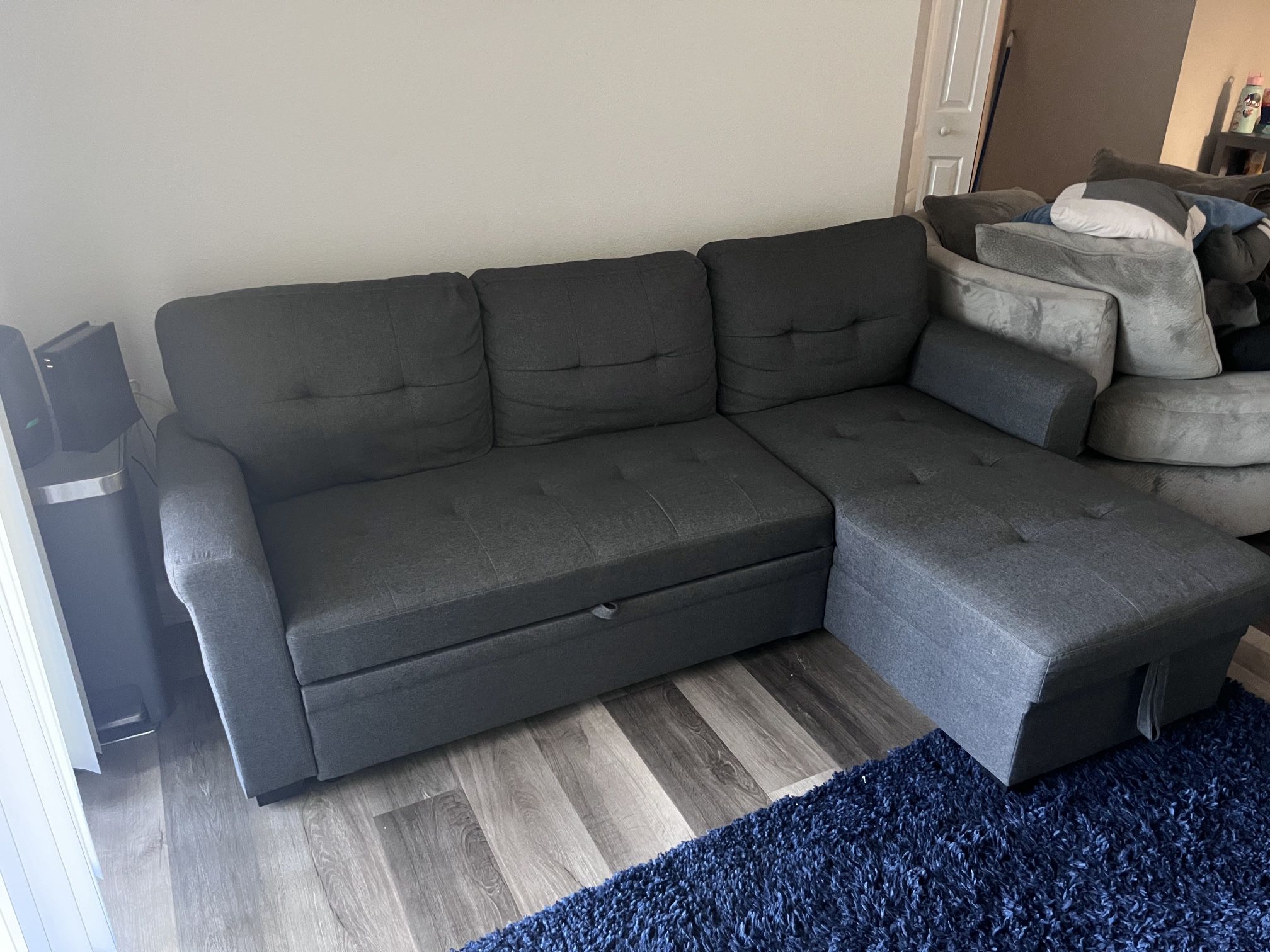 80 In. Grey Couch | Mostly Great Condition | Broken Extender