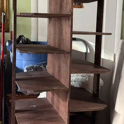 Exhibidos O Zapatera De Madera O Bien Para Carteras