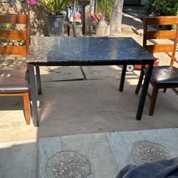 Table And Two Chairs For Sale