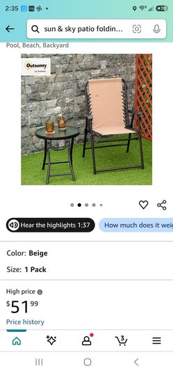 2-Patio folding chairs