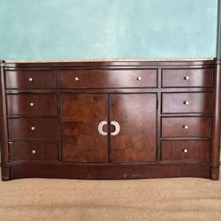 Gorgeous dresser or console with marble top by Fairmont designs