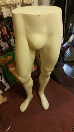 Mannequin lower half stands on his own