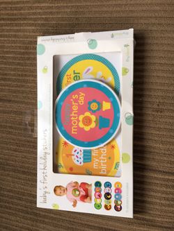 Baby first holiday stickers