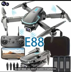 New E88 Pro Max upgrade with 3 batteries and remote control