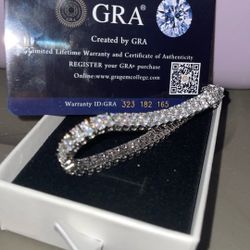 Fully Iced Out Moissanite Bracelet 