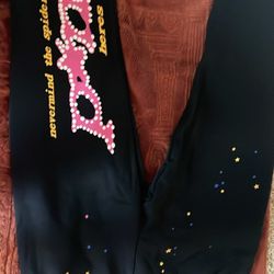 SP5DER BLACK PANTS !!!!
