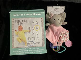 Milestone & Snuggle Blankie Set