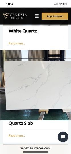 Calacatta Quartz Slab Remnants 14 sq/ft