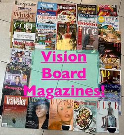 Vision Board Magazines available! Over 100 brand new magazines