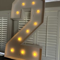 Number 2 Sign For Birthday 