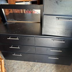 Dresser, Nightstand, And Mirror