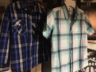 Boys button down size 7 shirts