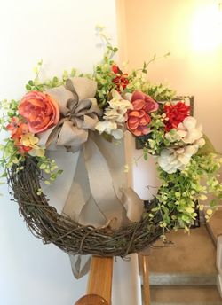 Handmade fall wreath