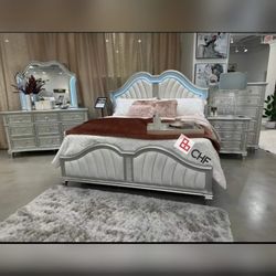 LED Light Queen /california king or king bed frame (Matters sell seperately )
