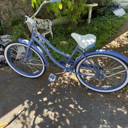 A Blue Cruiser Bike 