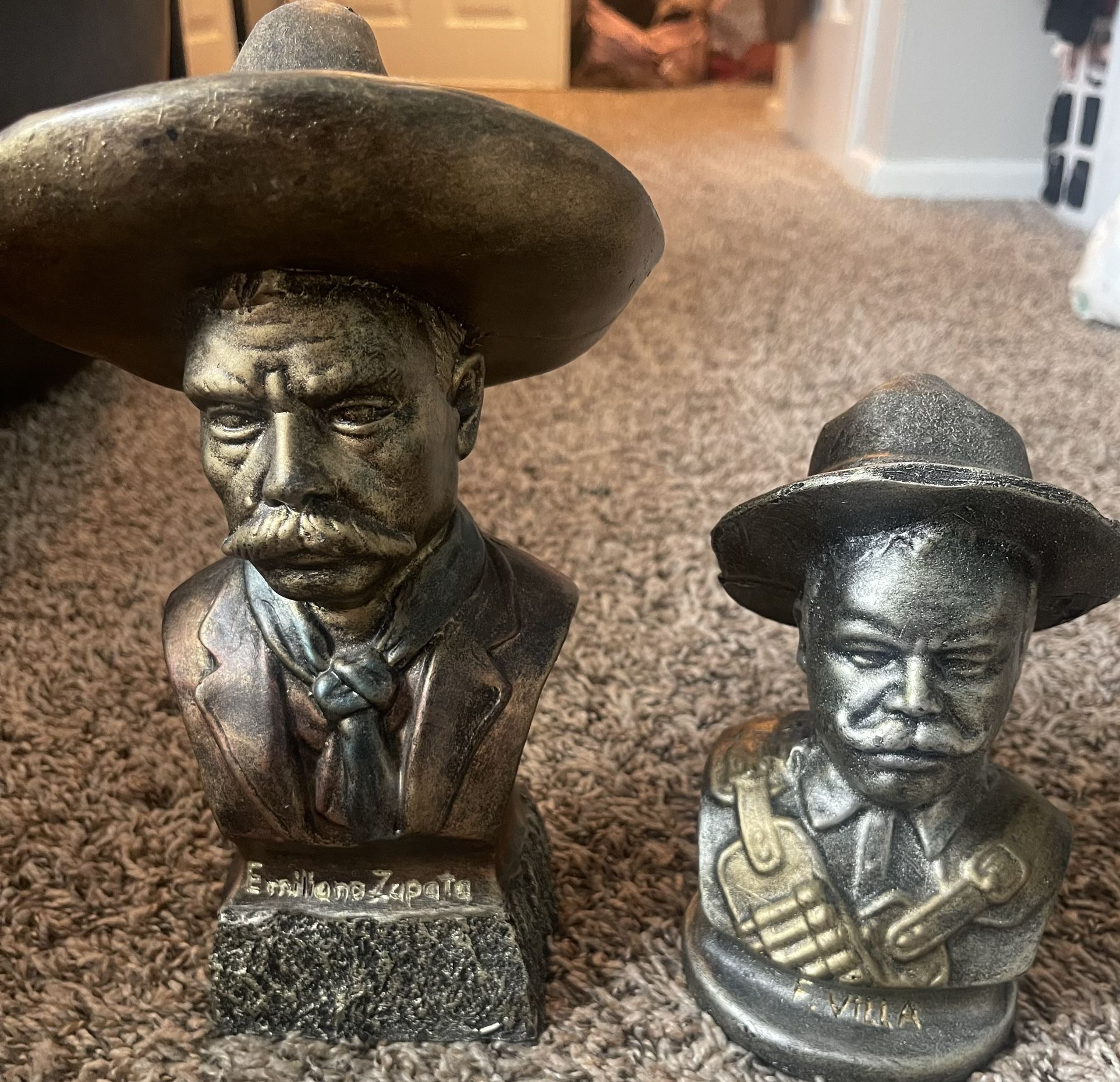 Emiliano Zapata And Pancho Villa Statues