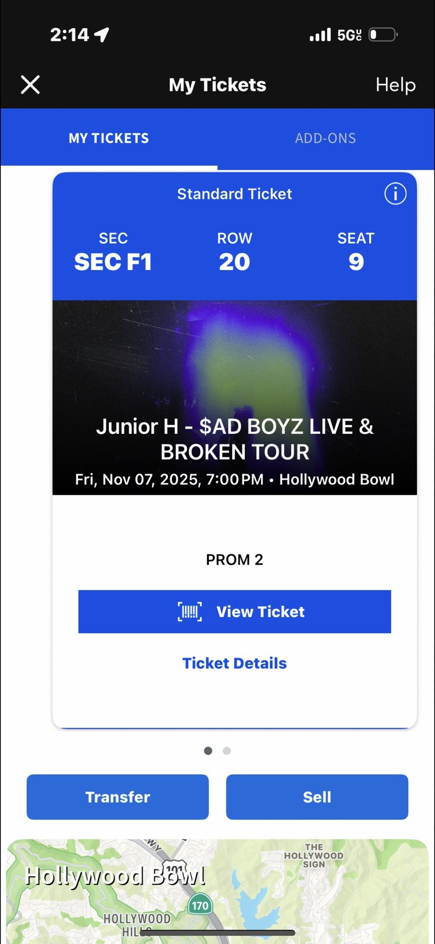 Junior H Hollywood Bowl Tickets 