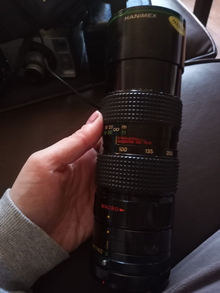 Hanimex 75-300mm F/5.6 Maro Zoom Lens Mount SLR Camera's-Untested