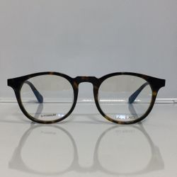 New Kio Yamato KP-192U col.32 Havana Round Plastic Retro Eyeglasses 47mm