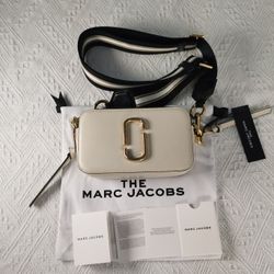 Marc Jacobs The Snapshot Crossbody Bag Cloud White