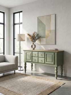Cozy Sage Green Modern Style Sideboard / Buffet/Console/tv cabinet 🌿