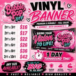 custom banner