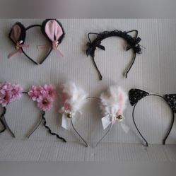 Ears Headband Anime Lolita Cosplay Set of 5