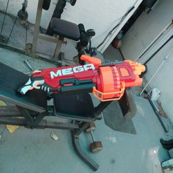 Nerf Mega Mastadaon Rapid Fire Machine Gun Motorized 