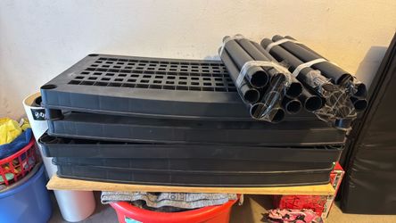 Solid Hard plastic shelves ..