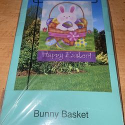 Brand New Easter Bunny Garden Flag 12.5”x18”