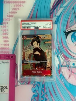 One piece Nico Robin English Version 1st Anniversary set psa 10