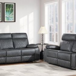Reclining Sofa & Love 2-pc Set NEW For $999 Only!