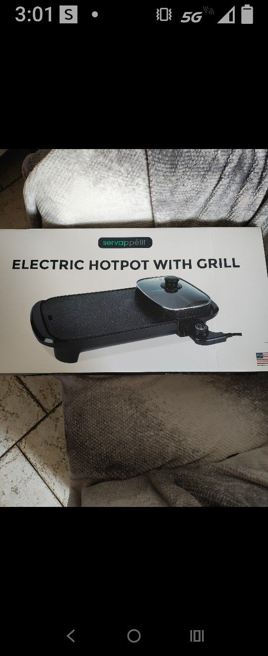 Comal Eletrico Con Casuela Aria