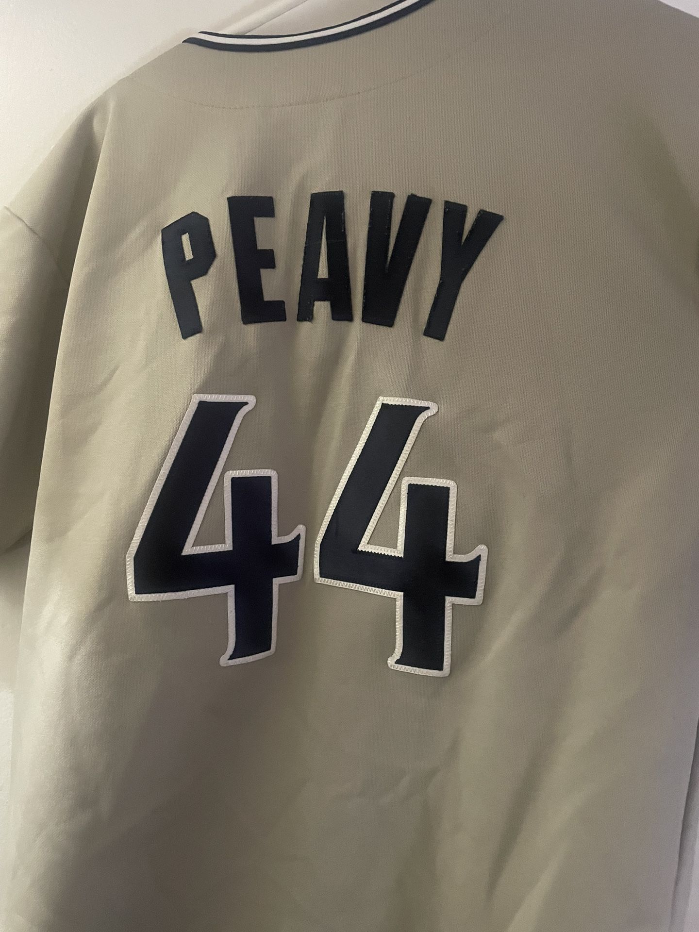 San Diego Padres Jake Peavy Jersey Cy Young Vintage Throwback Youth Medium 44 Musgrove Buttoned Shirt
