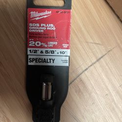 SDS Plus, Ground Rod Driver 1/2” & 5/8” X10
